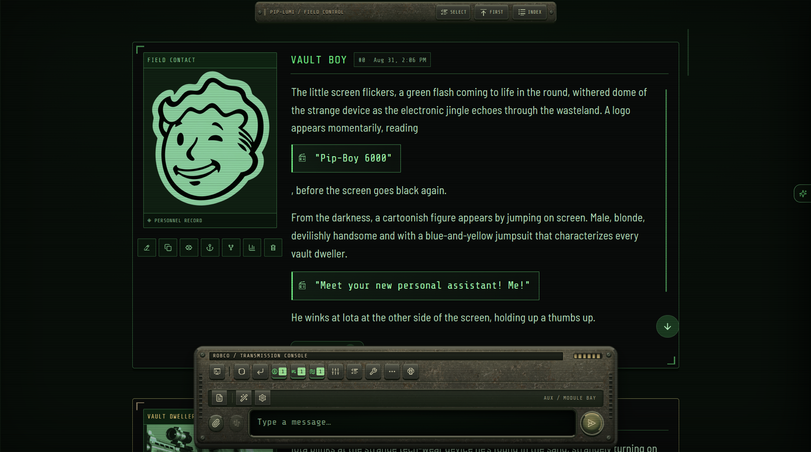 Chat interface